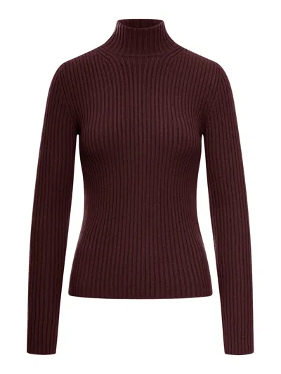MAX MARA RIBBED WOOL AND CASHMERE TURTLENECK