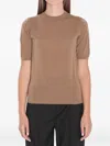 Max Mara Women Basic Wool Sweater In Brown