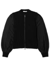 Max Mara Ribbed Wool Torre Cardigan Black In Black