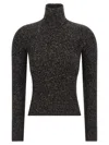Max Mara Azulene Wool And Cashmere Turtleneck Sweater In Black
