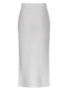 Max Mara Ribbed Wrap-effect Midi Skirt