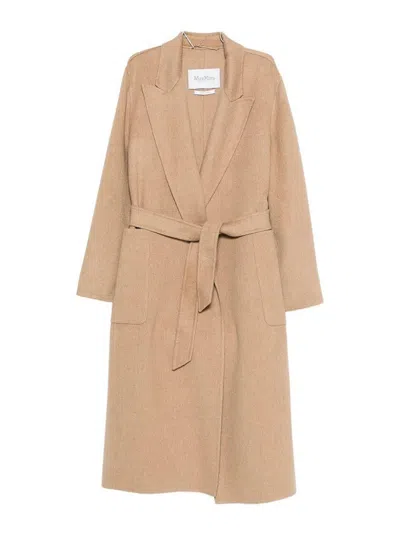 Max Mara `ribelle` Coat In Brown