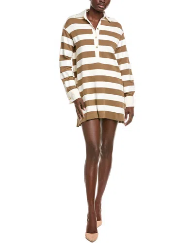 Max Mara Ribelle Polo Dress In Brown