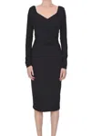 Max Mara Riber Dress In Black
