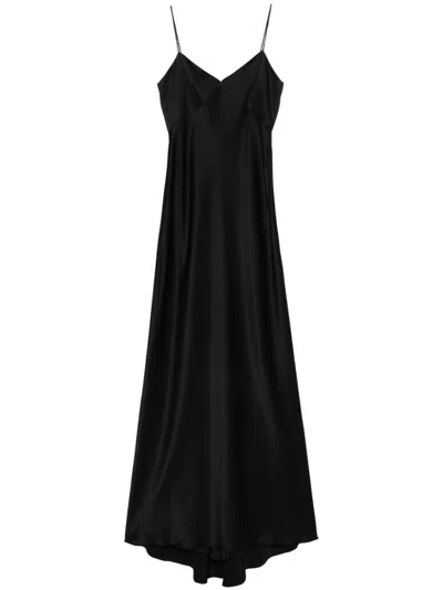 Max Mara Riccio Maxi Dress In Black