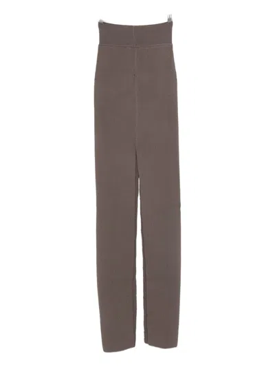 Max Mara Rick Owens Wool Long Skirt In Burgundy