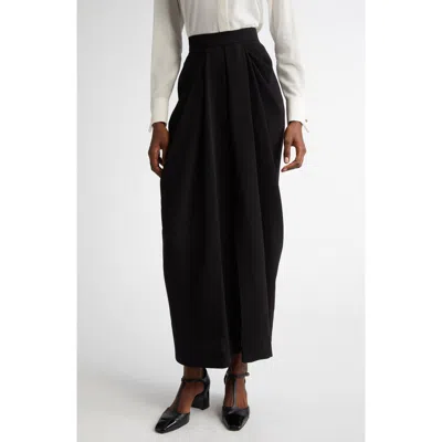 MAX MARA MAX MARA RIDENTE DRAPE HIGH WAIST MAXI SKIRT