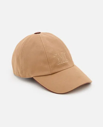 Max Mara Light Brown Logo Baseball Hat