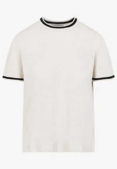 Max Mara Rigata Crewneck T-shirt In White