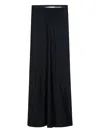 Max Mara Rimini Bias-cut Long Skirt In Black