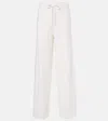 Max Mara Rino Wool And Cashmere Sweatpants In White