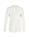 Max Mara Ritmo Double-breasted Blazer In White Cotton In White