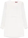 Max Mara Ritmo Mini Dress In White
