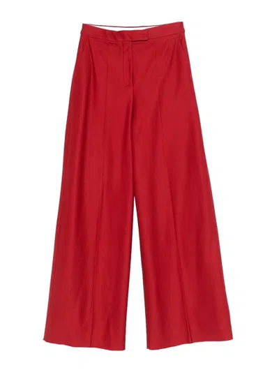 Max Mara Rito Pants In Red