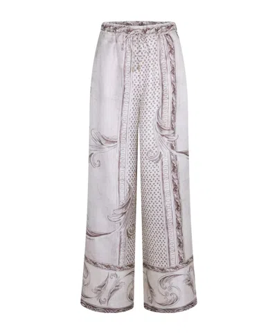 Max Mara Rive Palazzo Trouser In Multi