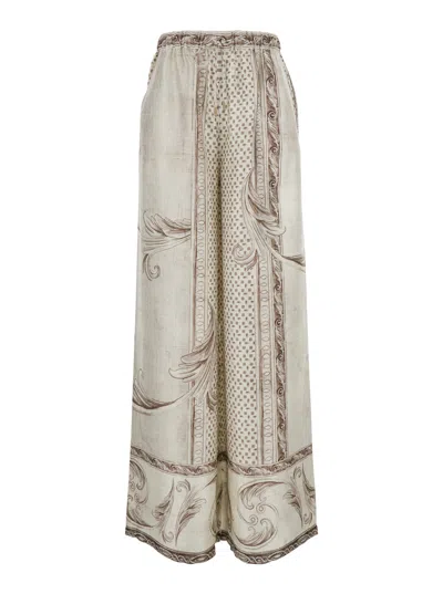 Max Mara Rive Trousers In Beige