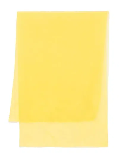 Max Mara Rivera Scarf In Yellow