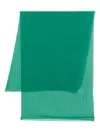 Max Mara Rivera Silk Scarf In Green