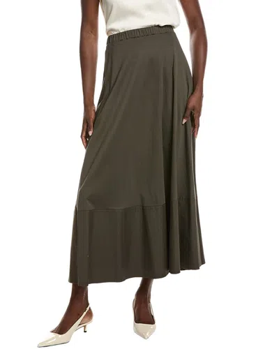Max Mara Roal Jersey Skirt In Green