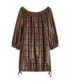Max Mara Alcamo Cotton-blend Canvas Minidress In Multicolor