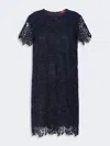 Max Mara Robe Boxy En Dentelle Macramé In Multi