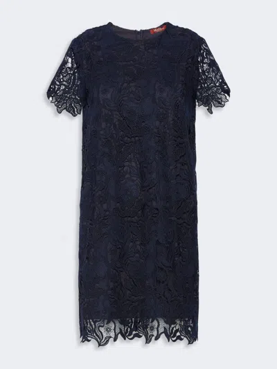 Max Mara Robe Boxy En Dentelle Macramé In Multi