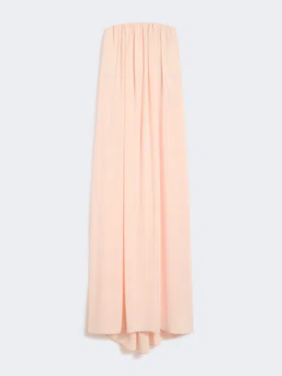 Max Mara Robe Bustier En Cady In Pink