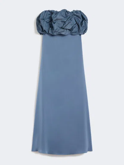 Max Mara Robe Bustier En Satin Et Taffetas