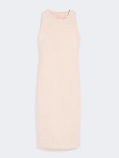 Max Mara Robe En Jacquard Cloqué In Pink