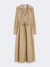 Max Mara Robe En Popeline De Coton In Neutral