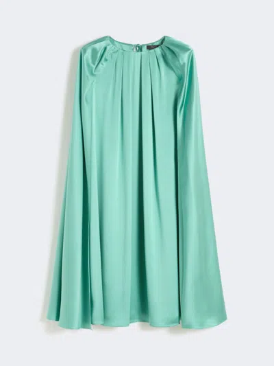 Max Mara Robe En Satin De Soie Épais In Multi