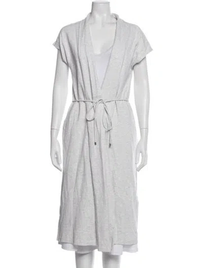 Pre-owned Max Mara Robe In Gray