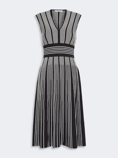 Max Mara Robe Sans Manches En Fil De Viscose In Multi