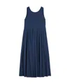 Max Mara Robe Sans Manches En Popeline In Blue