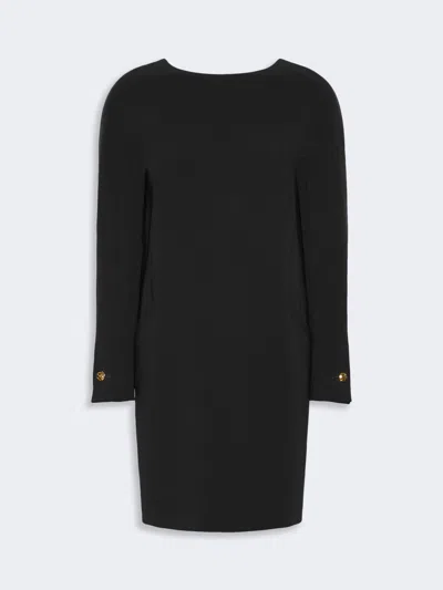 Max Mara Robe Tunique En Cady In Black