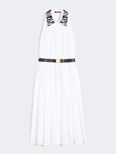 Max Mara Robe-chemise En Popeline In White
