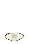 Max Mara White Oversized Straw Hat