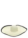Max Mara 'robert' Wide Brim Woven Texture Hat In Neutral