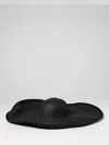 Max Mara Robert Textile Paper Hat In Black