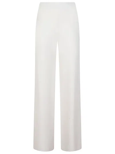 Max Mara Robin Straight Leg Pants In White