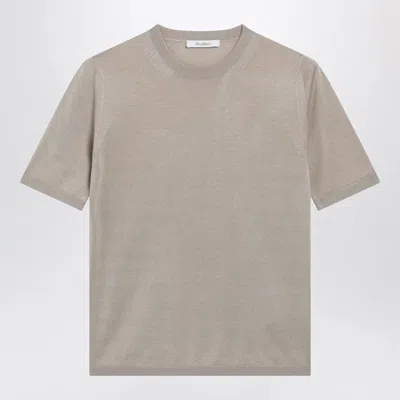 Max Mara Rock Beige Cashmere And Silk Sweater