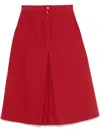 Max Mara Rock Midi Skirt In Red
