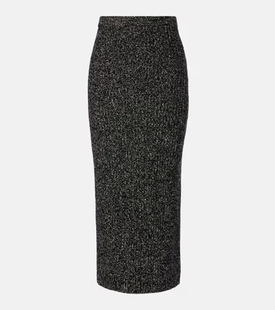 Max Mara Rodano Wool-blend Pencil Skirt In Black