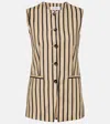 Max Mara Women's Rodeo Sleeveless Blazer Arena | Size 46 | 2511281012600004 In Brown