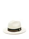 Max Mara Rodesia Straw Panama Hat In White