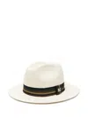 Max Mara Rodesia Straw Panama Hat In White