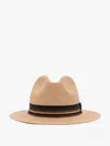 Max Mara Straw Hat With Grosgrain Ribbon Trim