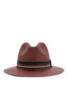 Max Mara Rodesia Straw Panama Hat In Marrón