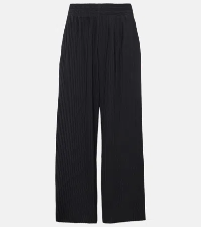 Max Mara Rolanda High-rise Wide-leg Trousers In Black