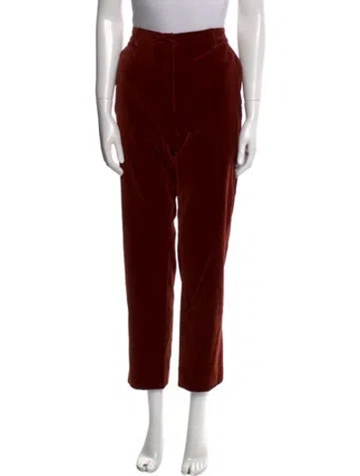 Pre-owned Max Mara Rolf Straight Leg Trousers Straight Leg Pants W/ Tags In Brown